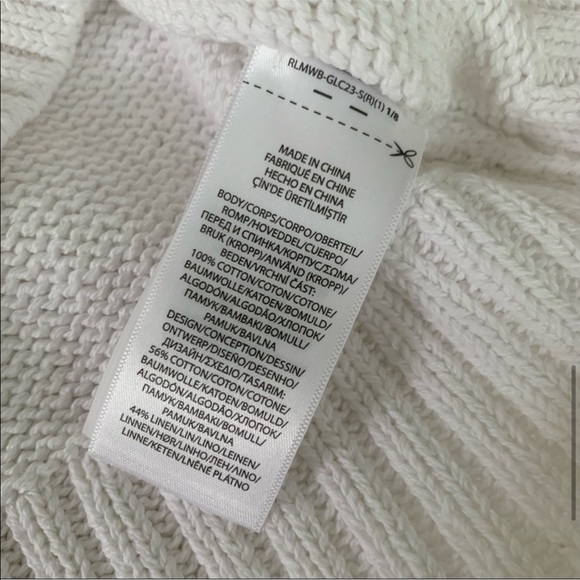 New Ralph Lauren American Flag White Sweater - Picture 8 of 12